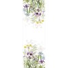 chemin de table pur lin lave coloris multicolore iris d hiver blanc