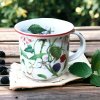 Šípek a ostružina plecháček na cappuccino 0,25 ltr. TINA, Český porcelán