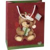 IHR CHRISTMAS TEDDY papírová dárková taška 32x12x26 cm