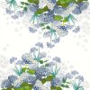 Metrový textil 180 cm JARDIN DE BRETAGNE BLEU, modrá, Garnier Thiebaut
