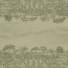 Garnier Thiebaut JARDIN SPIRITUEL OLIVE Metrový textil 180 cm
