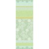 chemin de table pur coton coloris vert amande mille lace amande