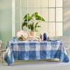 Garnier Thiebaut Mille Rameaux Bleu Kulatý ubrus 175 cm s nešpinivou úpravou