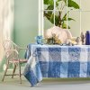Garnier Thiebaut Mille Rameaux Bleu Kulatý ubrus 175 cm s nešpinivou úpravou