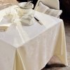 white 100 cotton tablecloth mille eclats chocolat blanc