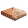 246007 kasmirovy pled henna sand 150 x 200 cm oranzova biederlack