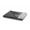 Biederlack Structures Anthracite šedý pléd 130 x 170 cm