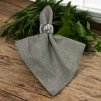 Salsa Verde Herringbone zelenošedý ubrousek 45x45 cm, 4 kusy
