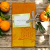2 prostírky + 2 ubrousky sada 4 kusy MELOGRANO/ARANCIONE, oranžová  Salsa Verde