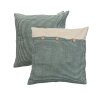 Salsa Verde Casale kostkovaný povlak na polštář 40x40 cm
