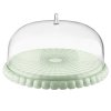Podnos na dort s poklopem Tiffany 36 cm světle zelený, Guzzini