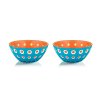 Osobní miska sada 2 kusů LE MURRINE 12 cm, oranžová, modrá, bílá, Guzzini