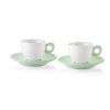 Souprava 2 hrníčků s podšálky Everyday 50 ml Mauve Green, Guzzini