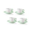 Souprava 4 hrníčků s podšálky Everyday 50 ml Mauve Green, Guzzini