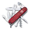 Kapesní nůž CLIMBER, červená, transparentní, Victorinox