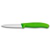 Nůž na zeleninu s vlnkovaným ostřím 8 cm, zelená, Victorinox