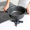 Nepřilnavý kastrol 20 cm 1.5 ltr. se skleněnou poklicí GRANITO HARD STONE