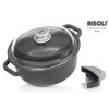 Nepřilnavý kastrol 20 cm 1.5 ltr. se skleněnou poklicí GRANITO HARD STONE
