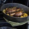 Nepřilnavý oválný pekáč se skleněnou poklicí 36x24 cm OPTIMA FORNO, Risoli
