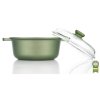 Zelený nepřilnavý hrnec 24 cm 3.5 ltr. se skleněnou poklicí DR GREEN