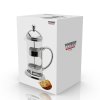 French press, nerez / borosilikátové sklo, 750 ml, Weis