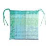 GALETTE DE CHAISE E MILLE FEUILLAGES TURQUOISE