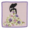 Ručník na obličej 25 x 25 cm MISS FLOWER, fialová, Feiler