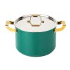 Hrnec s poklicí 24 cm HERITAGE, zelená, Silampos