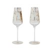 Sada 2 sklenic na sekt Adele Klimt and The Kiss Klimt Klimt 24 cm, Goebel