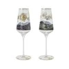 Sada 2 sklenic na sekt Starry Night Van Gogh 24 cm  Goebel
