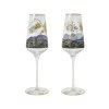 Sada 2 sklenic na sekt Starry Night Van Gogh 24 cm, Goebel