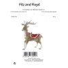 Fitz & Floyd Sob se stříbrným parožím  Goebel