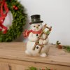 Vánoční figurka sněhulák Šťastný chlapík  Goebel