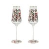 Sada 2 sklenic na sekt Romero Britto Gold. All We Need Is Love 24 cm, Goebel