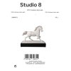 Soška koně Studio 8 Gracieux blanc-plat.  Goebel