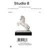 Soška koně Studio 8 Magnifique blanc-plat.  Goebel