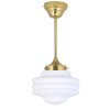 Mosazné závěsné svítidlo VALTER, bílá  Strömshaga