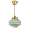 Mosazné závěsné svítidlo VALTER, zelená  Strömshaga