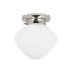 Koupelnové stropní svítidlo nikl ALFRED, bílá  Strömshaga
