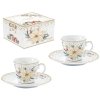 287670 2 287670 2 1518 1518 1518 set 2 tazzine caffe con piattino 80 ml in porcin cb white elegance