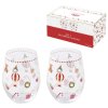 288450 2 288450 2 3486 3486 3486 set 2 bicchieri 500 ml in vetro in color box christmas twist