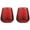 4206 4206 set 2 bicchieri acqua 500 ml in vetro bordo oro in color box rosso 1