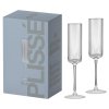3984 1 3984 1 set of 2 champagne glasses frill finish in color box trasparent