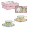 289017 2 289017 2 5076 2 5076 2 5076 2 set 2 tazze 240 ml c piattino in porcin gift box spring folk