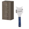 4281 1 4281 1 truffle slicer 19x8 cm in ss with handle in pakkawood blue
