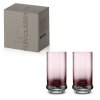 4119 4119 set of 2 longdrinks glasses 370 ml in color box purple