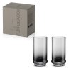 4122 4122 set of 2 longdrinks glasses 370 ml in color box smoke grey