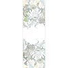 table runner linen and cotton metis mix prewashed 150 gsm printed white blue green balade marine verde