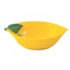 290736 saladier citron en porcelaine 30x22 cm fleurs et citrons