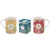 290892 290892 set tea con 2 mug in porce scatola in latta in gift box jardins d orient